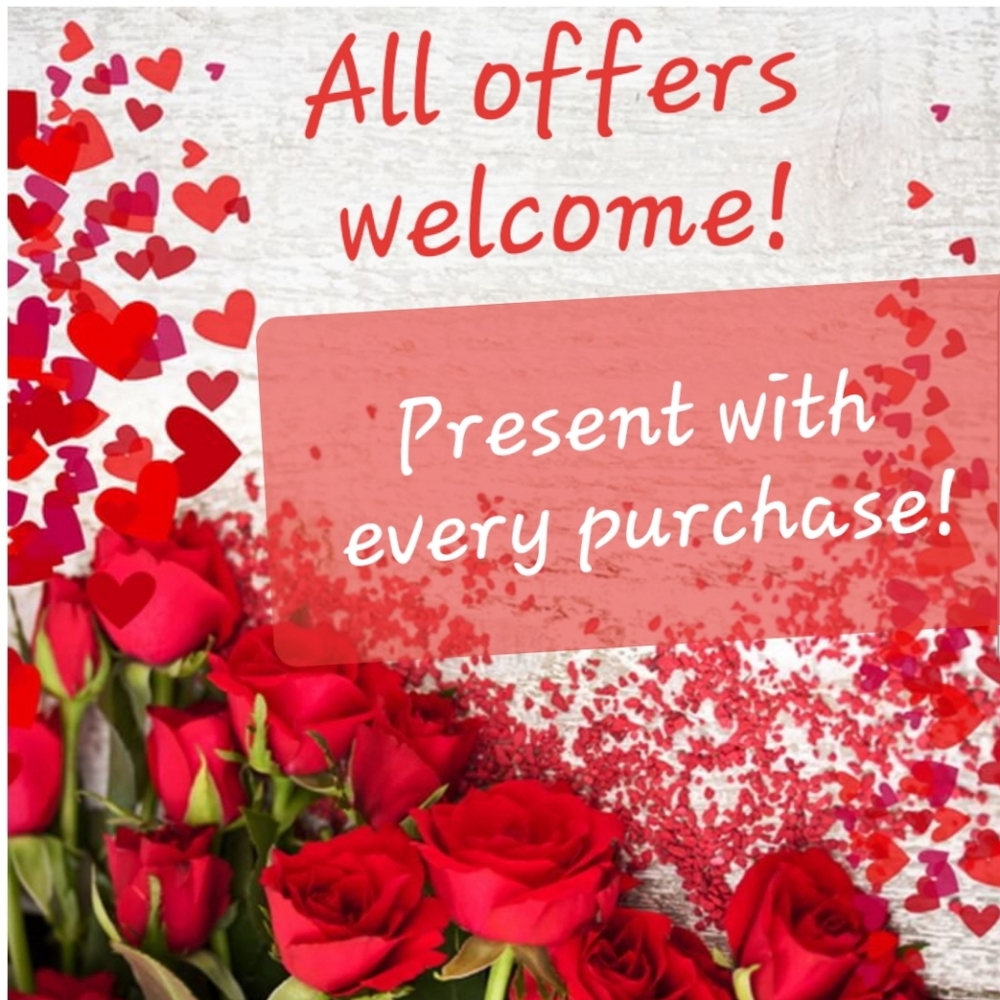 Everything must go!  PRESENT WITH EVERY PURCHASE!